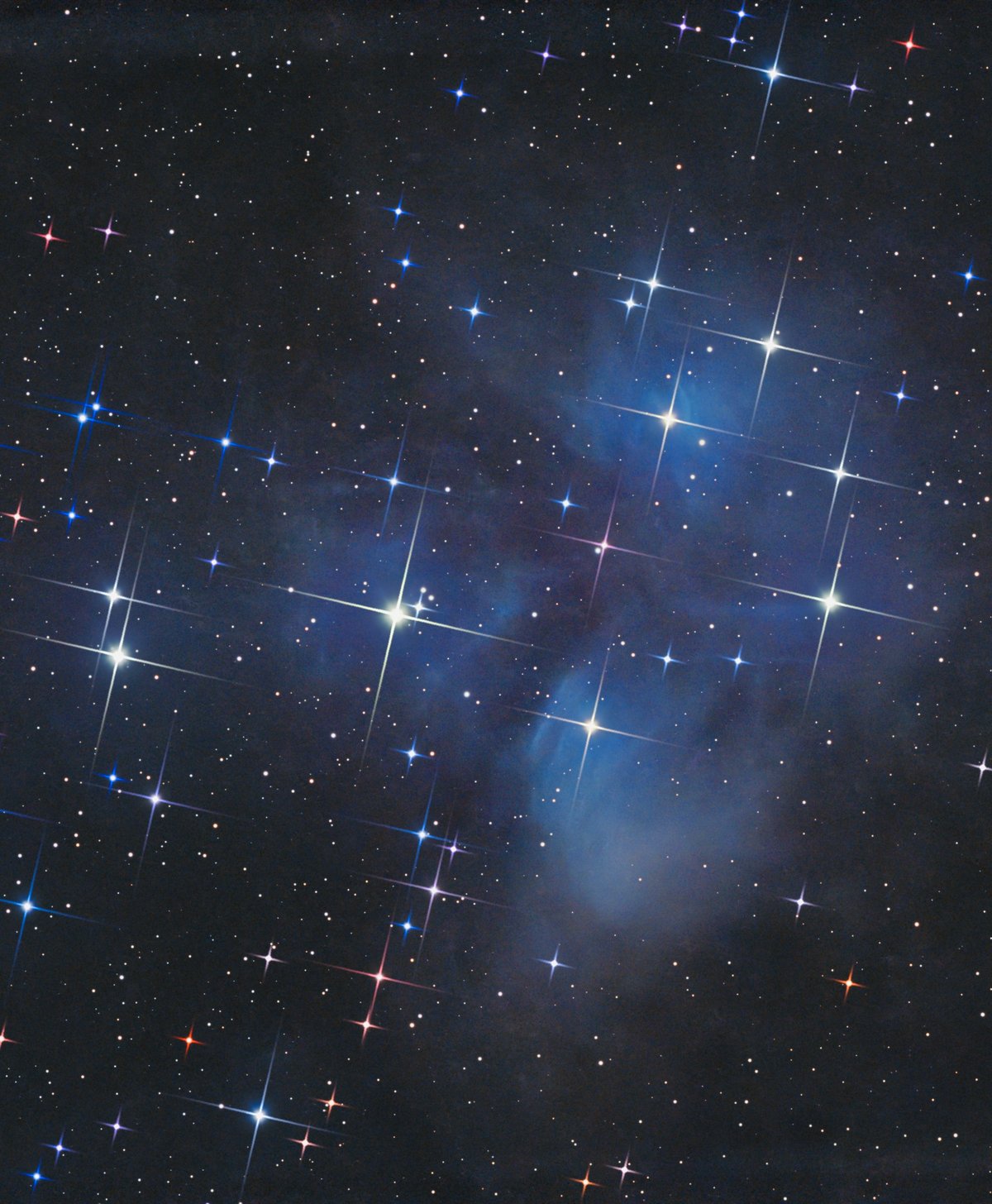 Pleiades with spikes