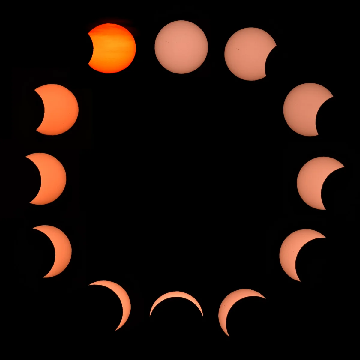 Solar Eclipse Clock 🌒☀️