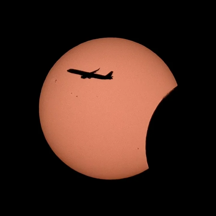 Partial solar eclipse over the Netherlands 12.8.26