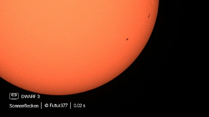 Sonnenflecken am 15.9.2026