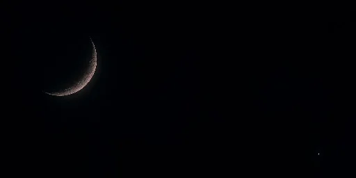 Moon and Venus with Dwarf III