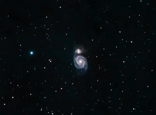 Whirlpool Galaxy with Dwarf III