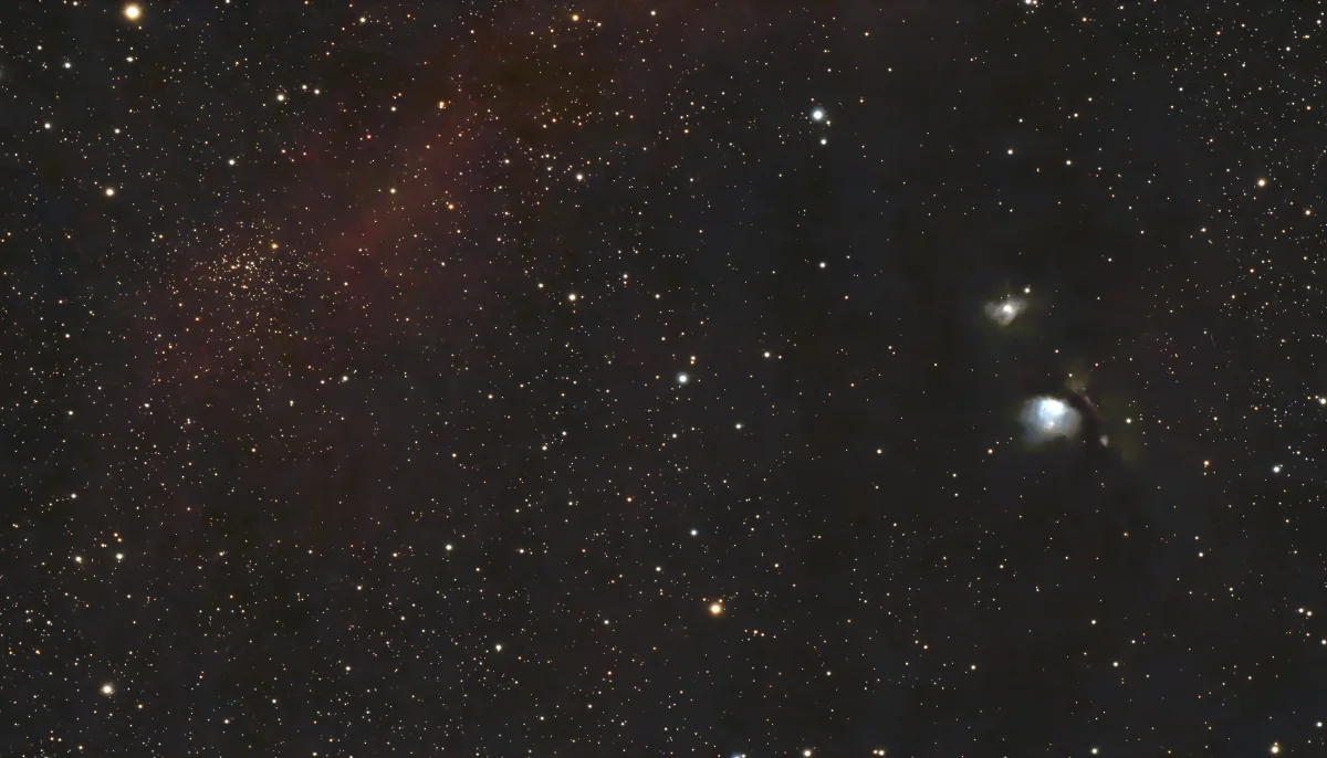 M78 und NGC2112 Nachbearbeitet mit Windows 11 interner Photo-App