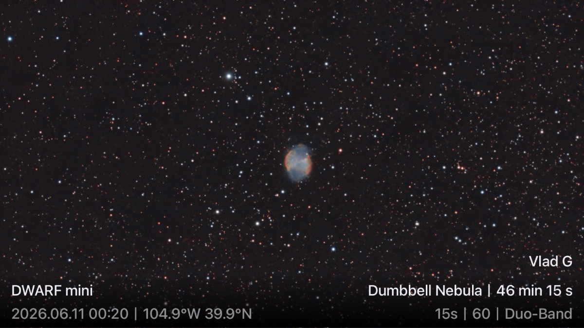 Dumbbell and crescent nebula