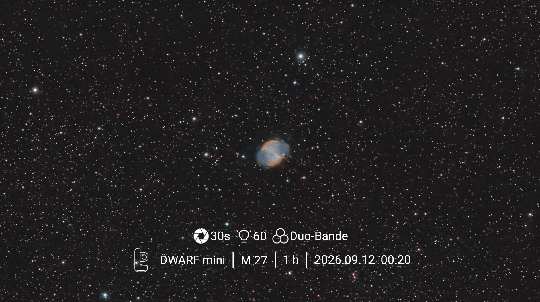 M27 the Dumbbell nebula