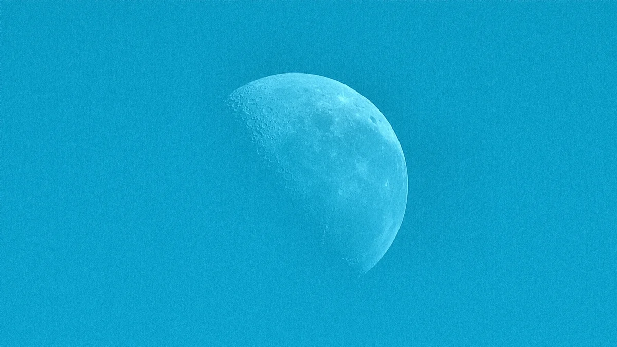 First shot of the moon