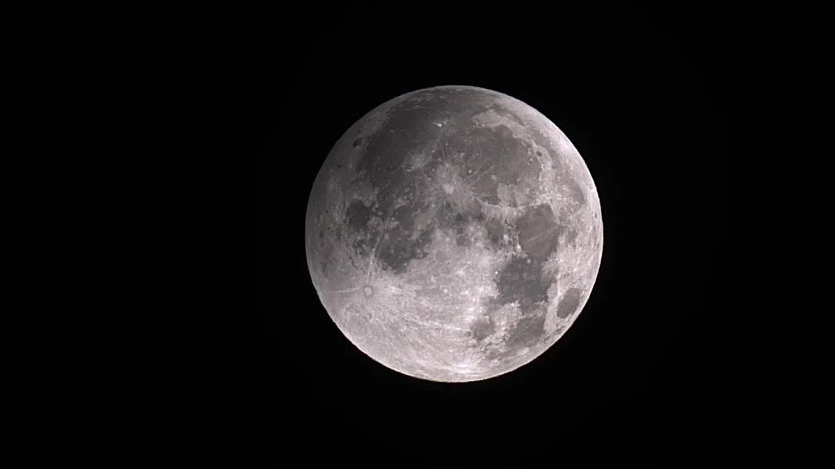 Moon before lunar eclipse