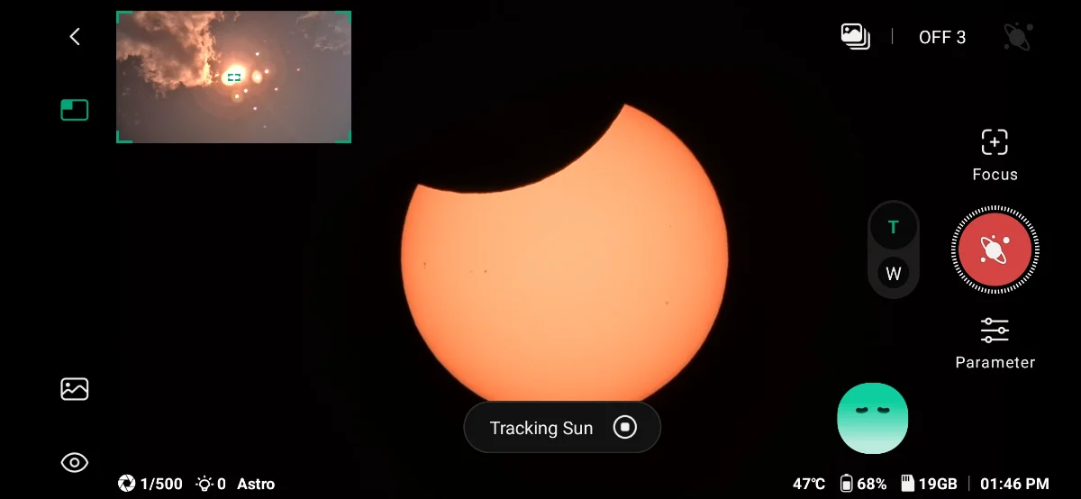 Partial Solar Eclipse from Groton MA USA