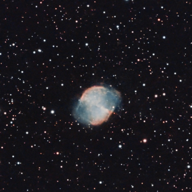 1.5 Hour Capture Of The Dumbbell Nebula