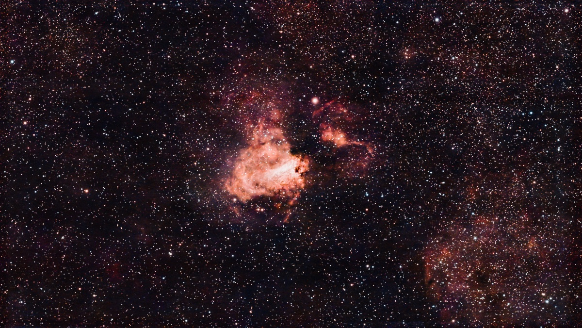 1.5 hour capture of the lagoon nebula