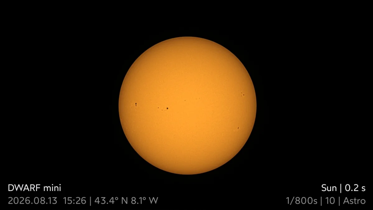 Sol después del eclipse