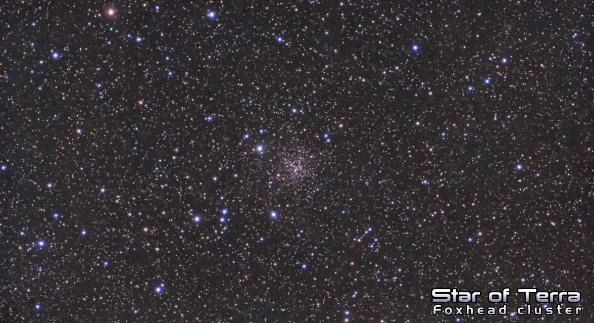 Foxhead cluster (NGC 6819) Bortle 9