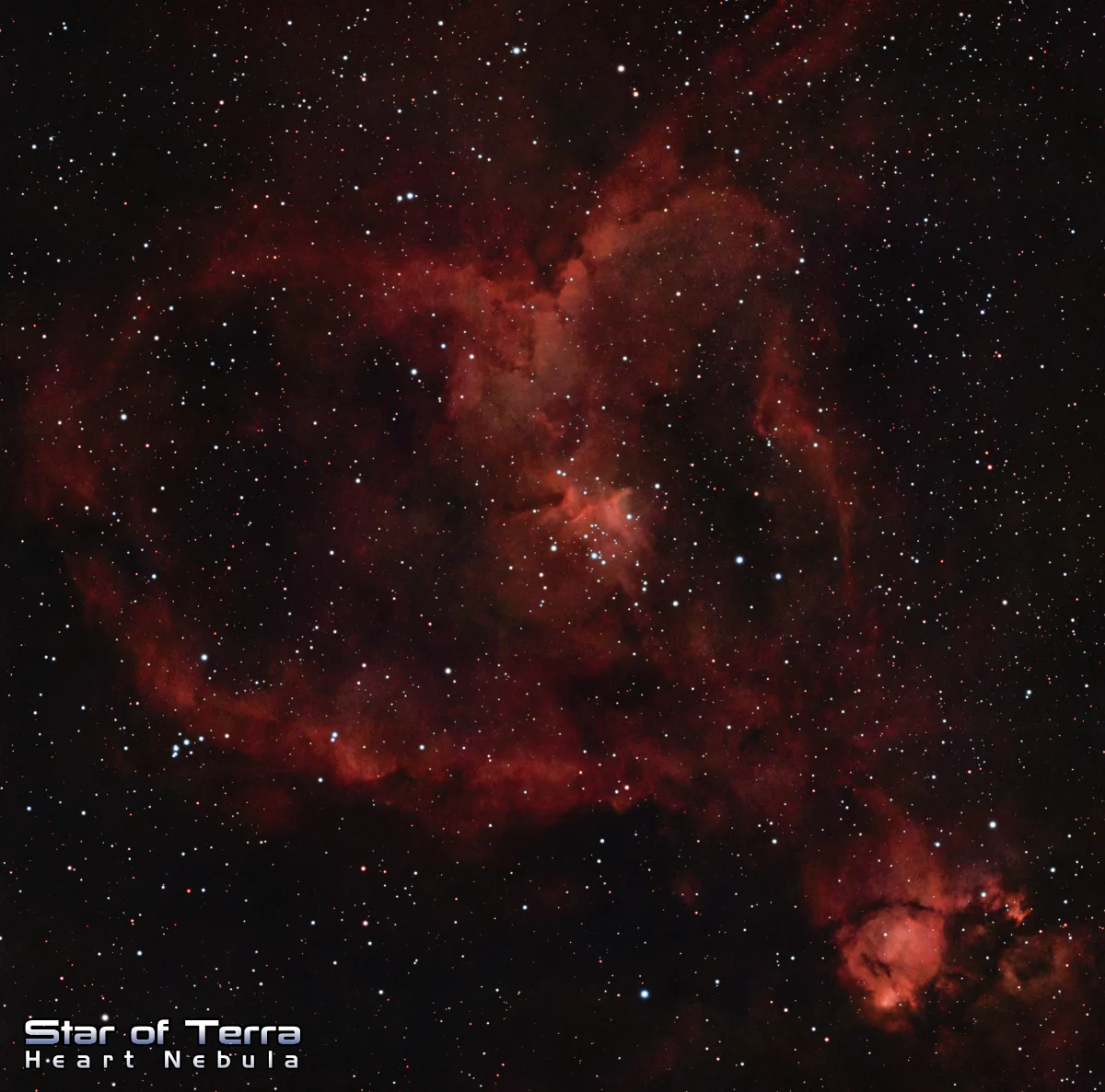 Heart nebula (IC 1805) Bortle 9