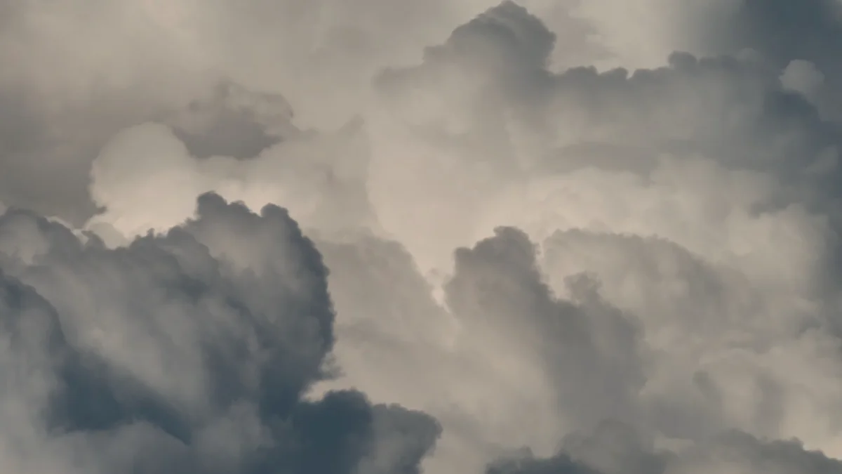 Timelapse of storm clouds