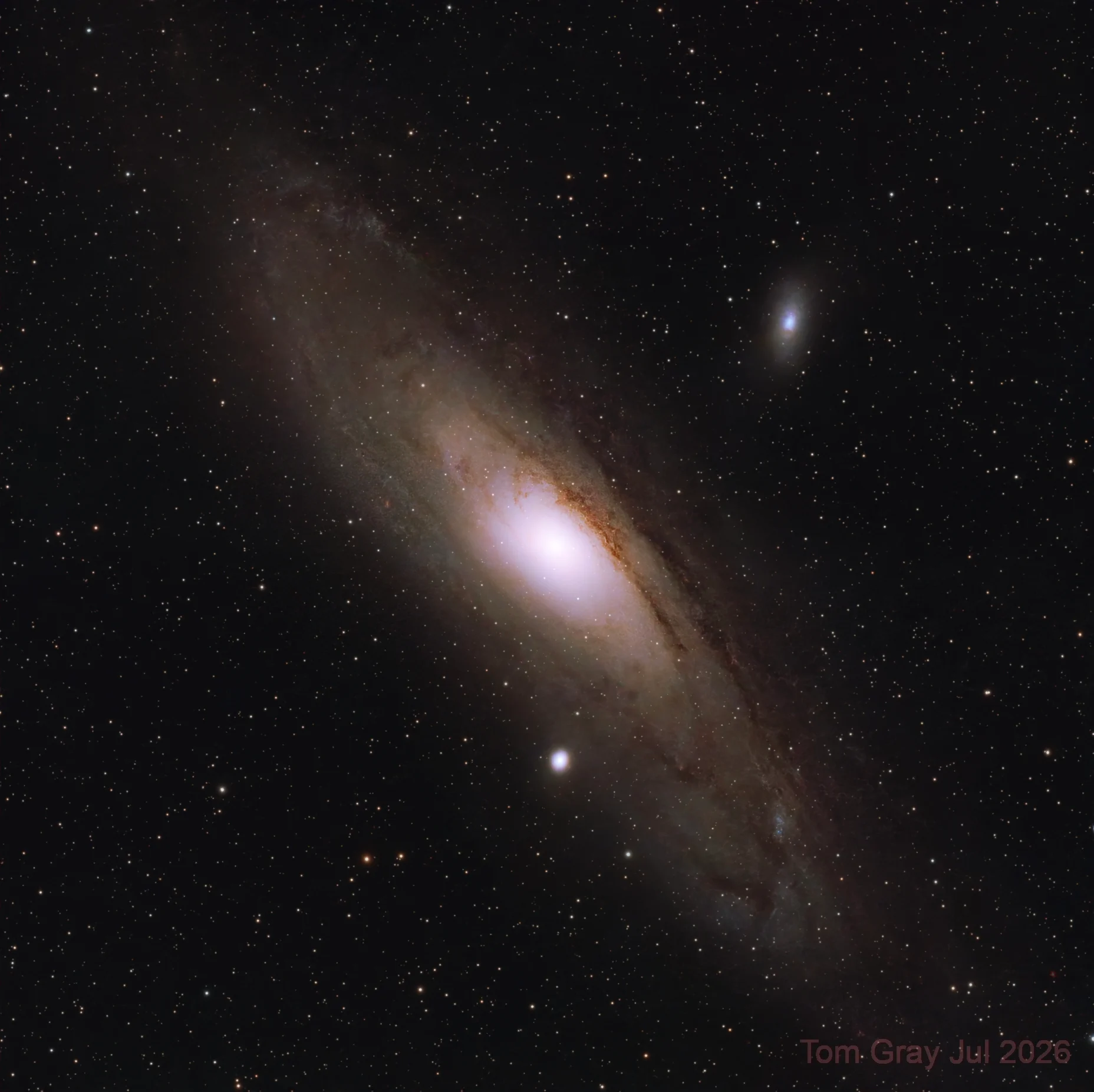 Messier 31, 32 and 110