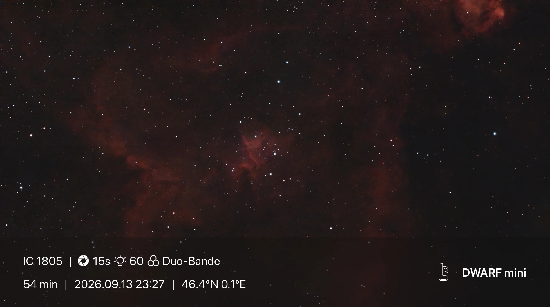 IC 1805 - Nébuleuse du Cœur