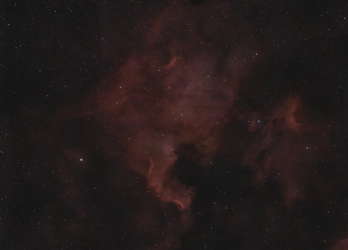North American and Pelican nebulae