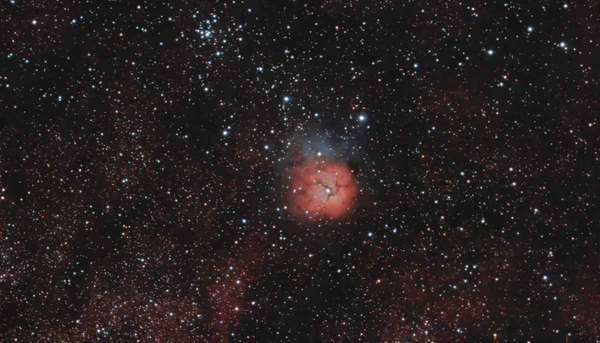 M 20 Trifid Nebula Mega Stack