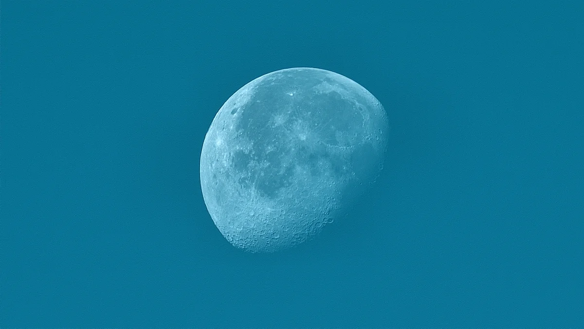 Early morning moon