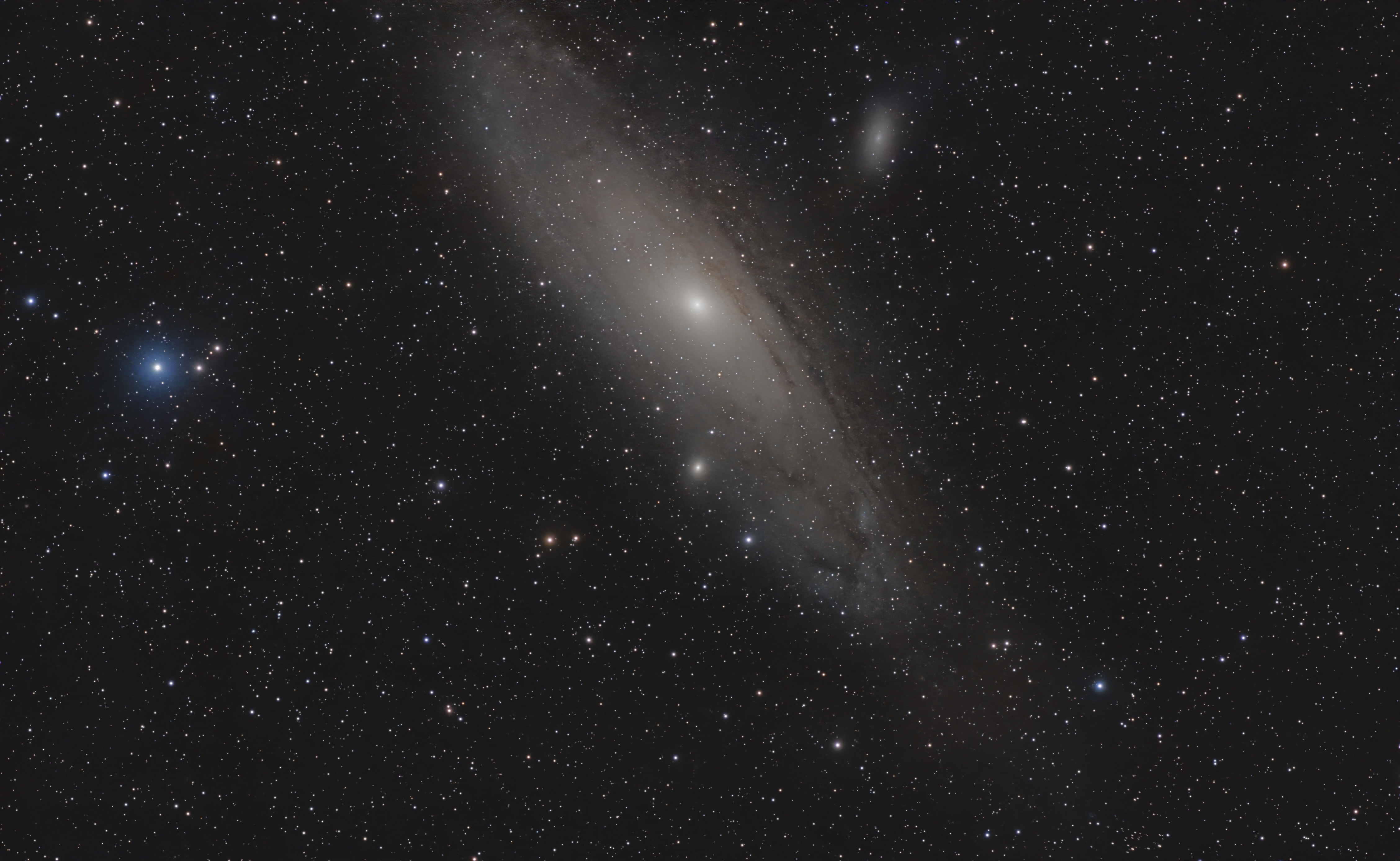 My first mosaic - M31 and neighbors