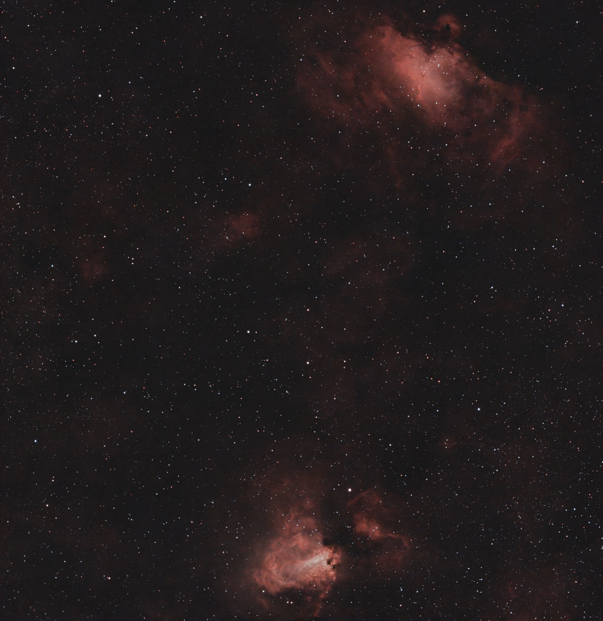 Eagle & Omega nebulas
