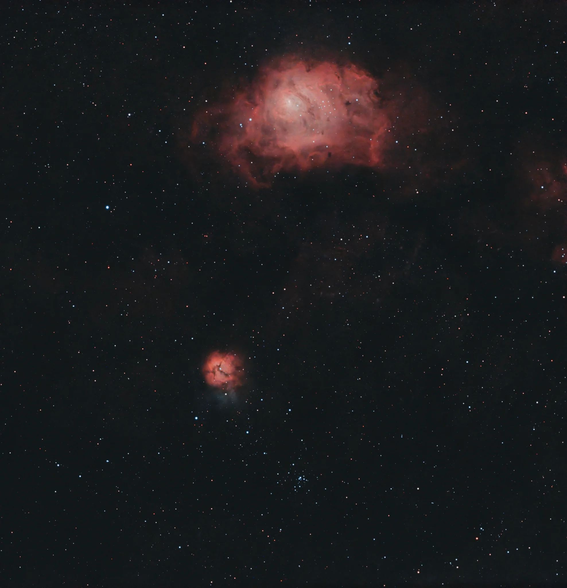 Lagoon & Triffid nebulas