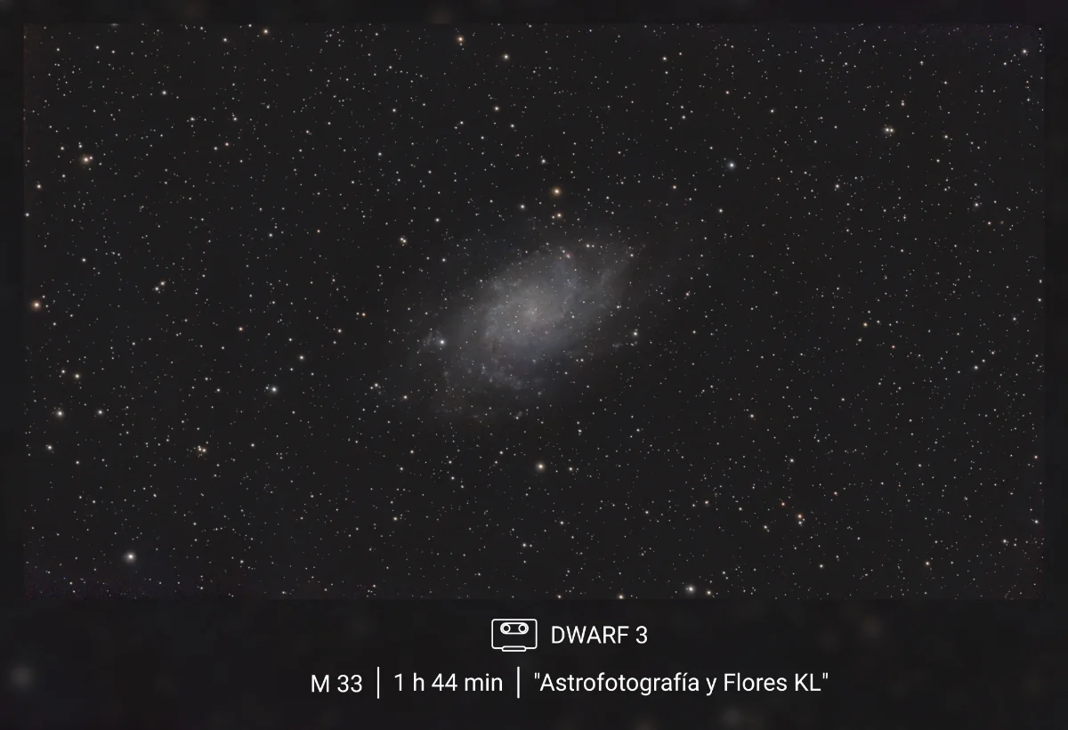 M33 a mix of EQ non EQ