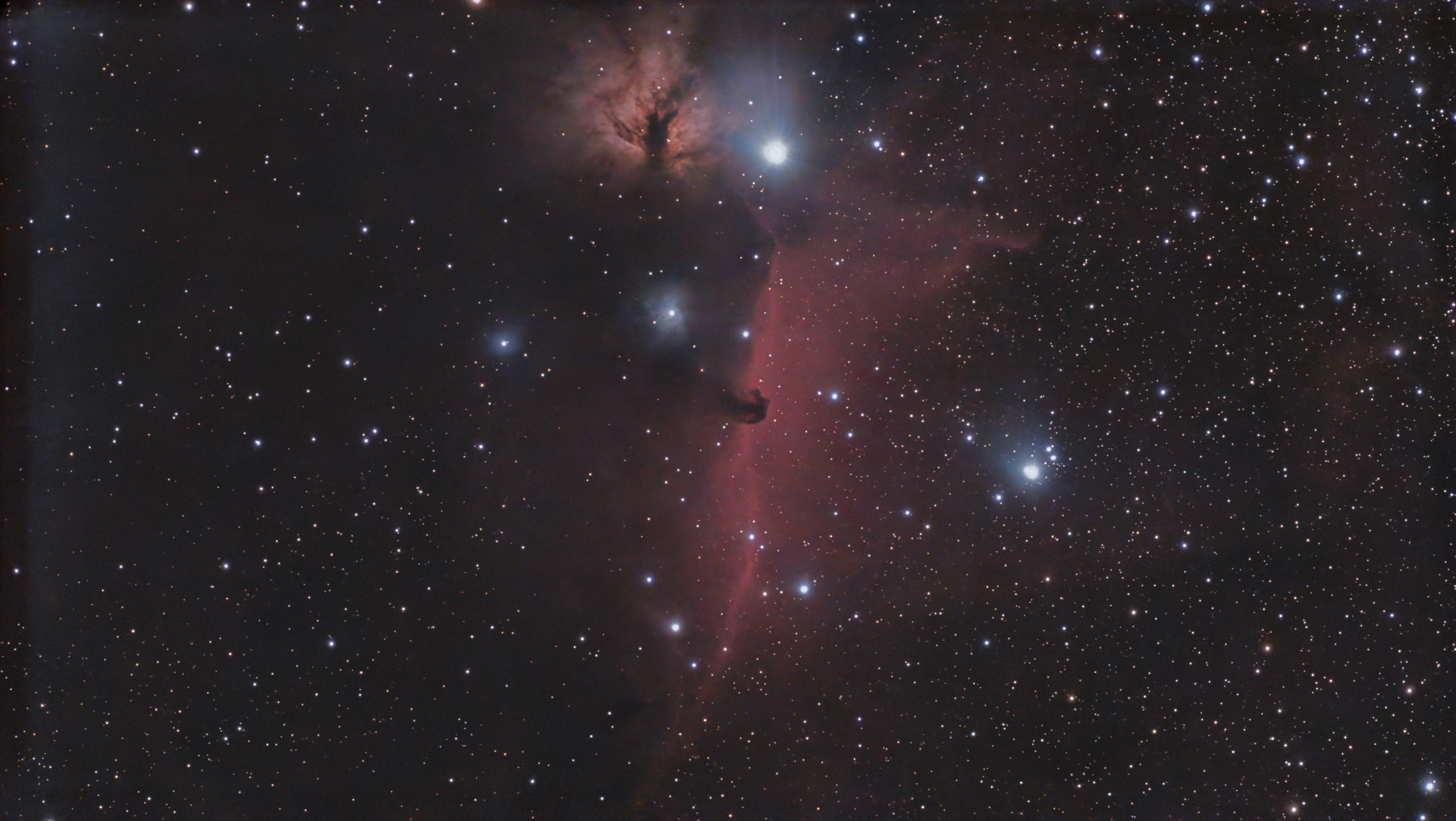 Flame and Horsehead Nebula