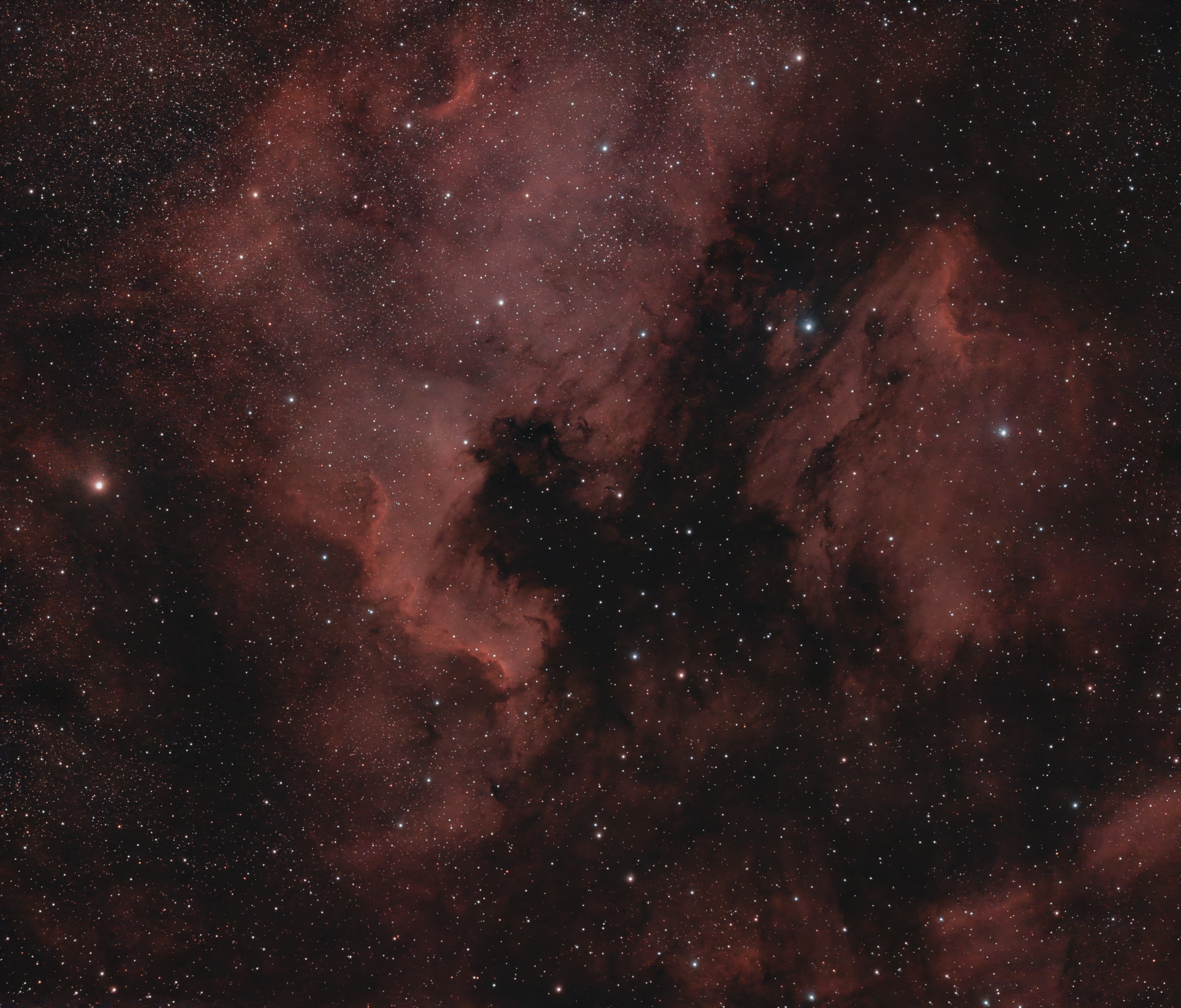 North American Pelican and Gulf of Mexico Nebulae