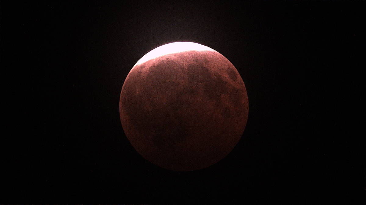 Eclipse lunar 93-96% Montería-Colombia