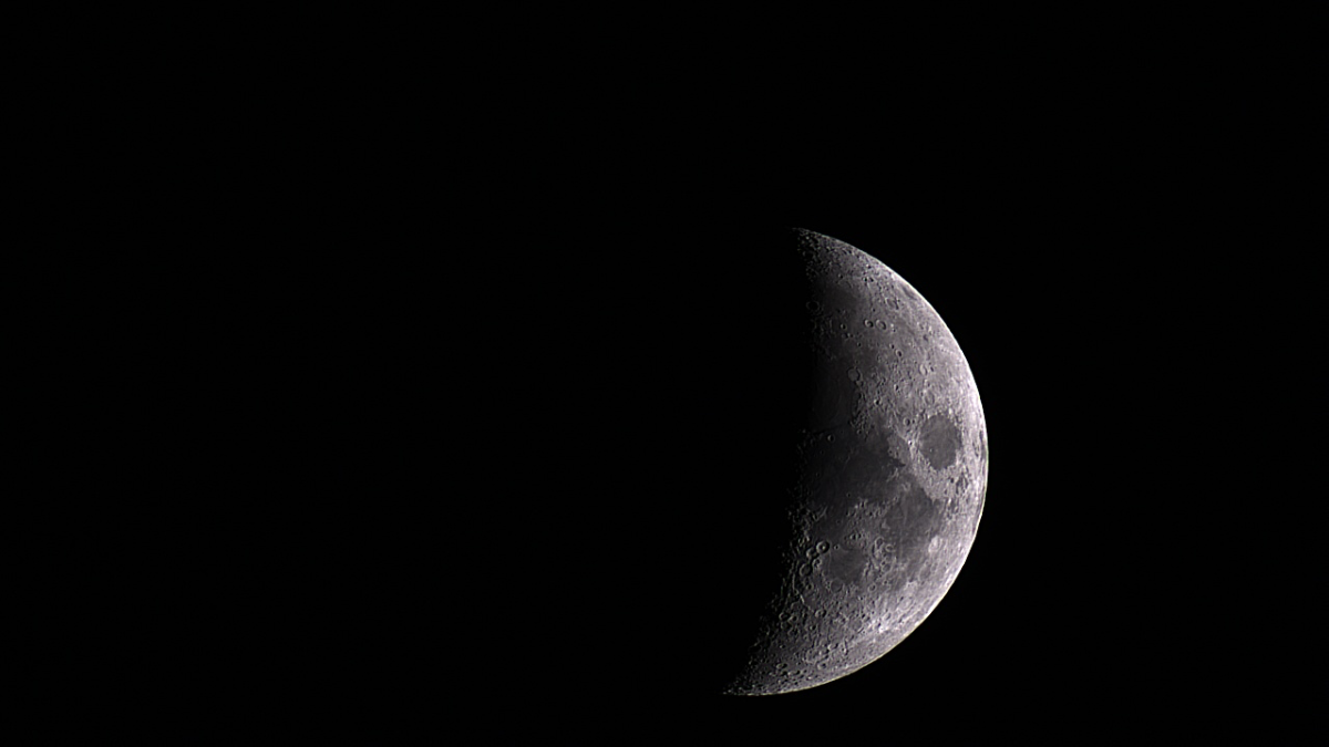 The moon tonight