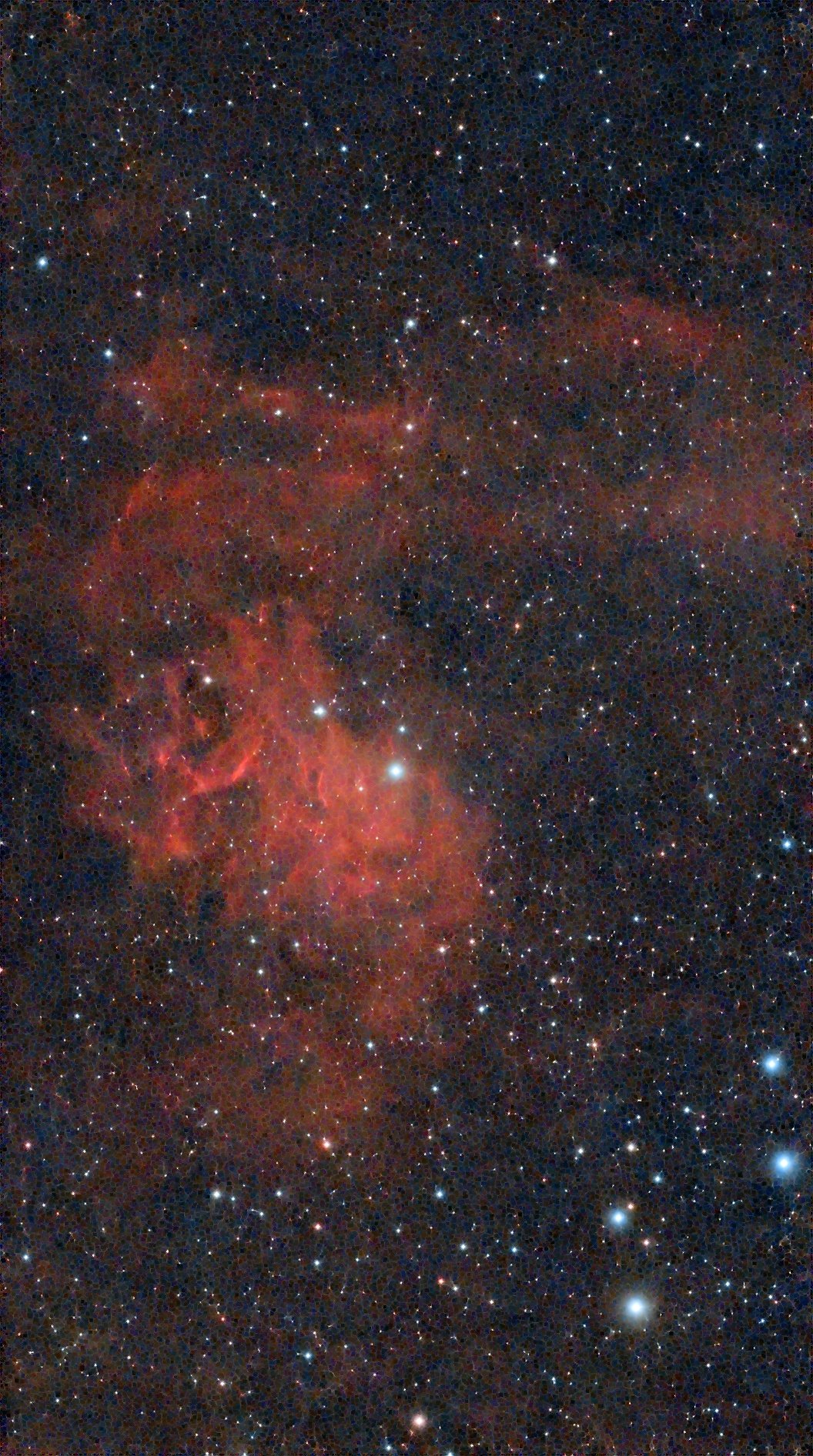 Flaming Star nebula