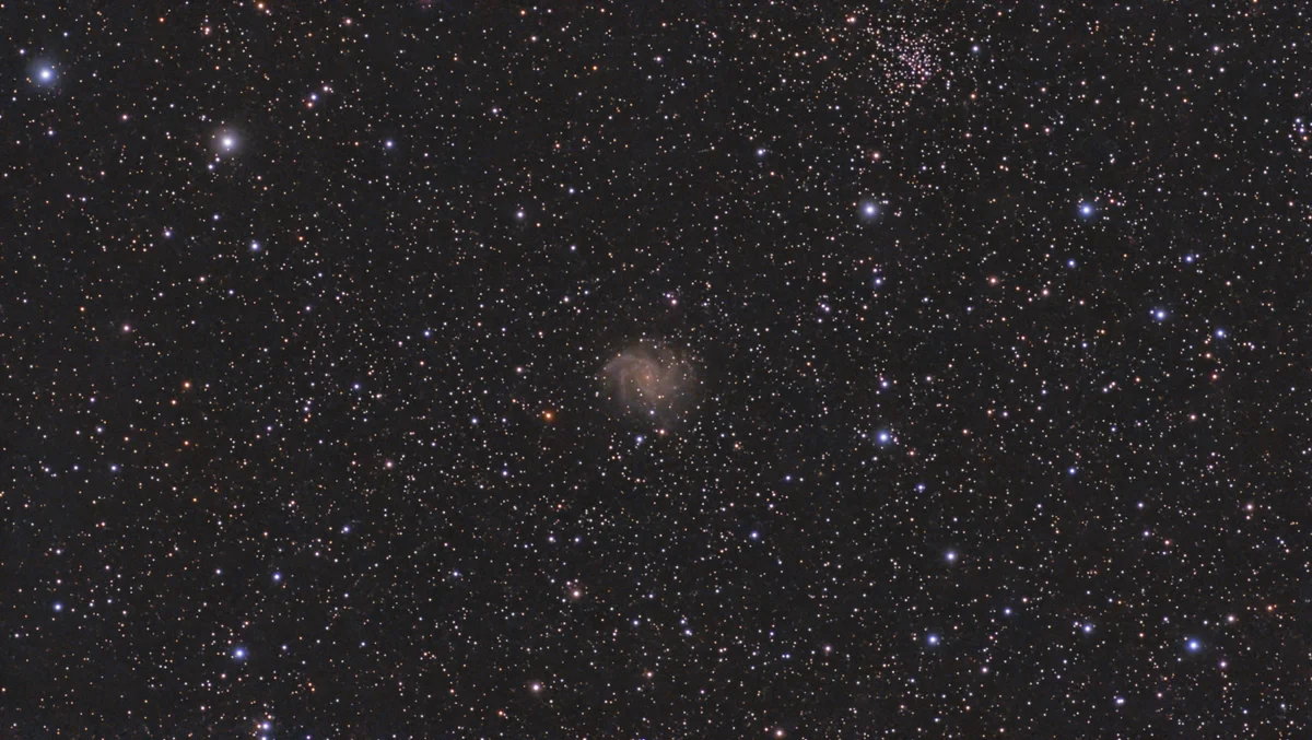 Fireworks nebula, 1.5 mosaic mode under vegas sky