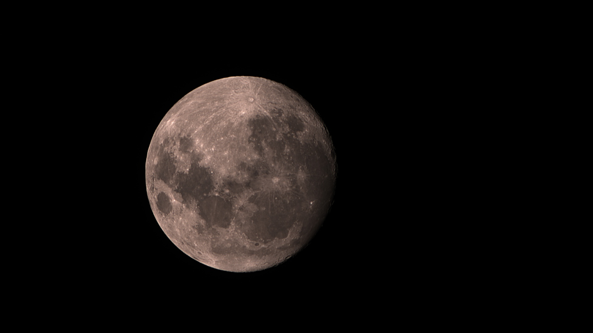 , première prise de la Lune, le premier jour de réception de mon Dwarf3