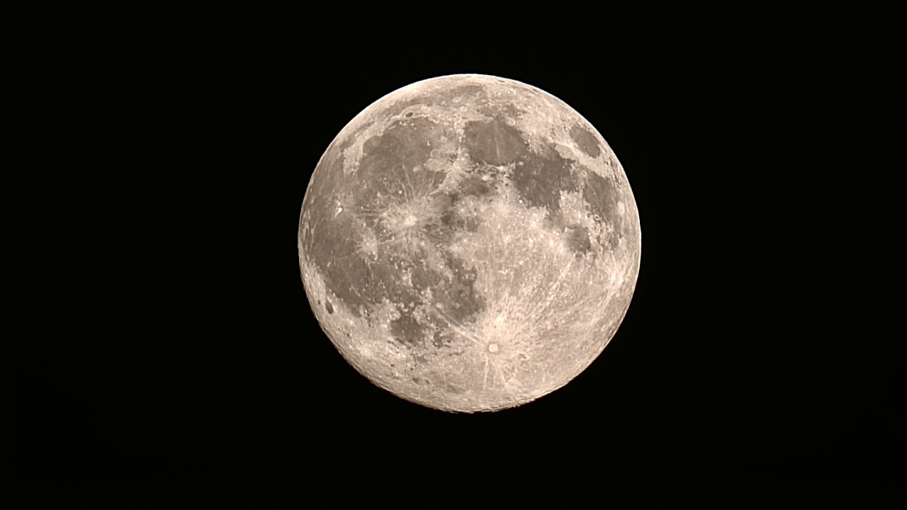 The moon from Sancerre (France)