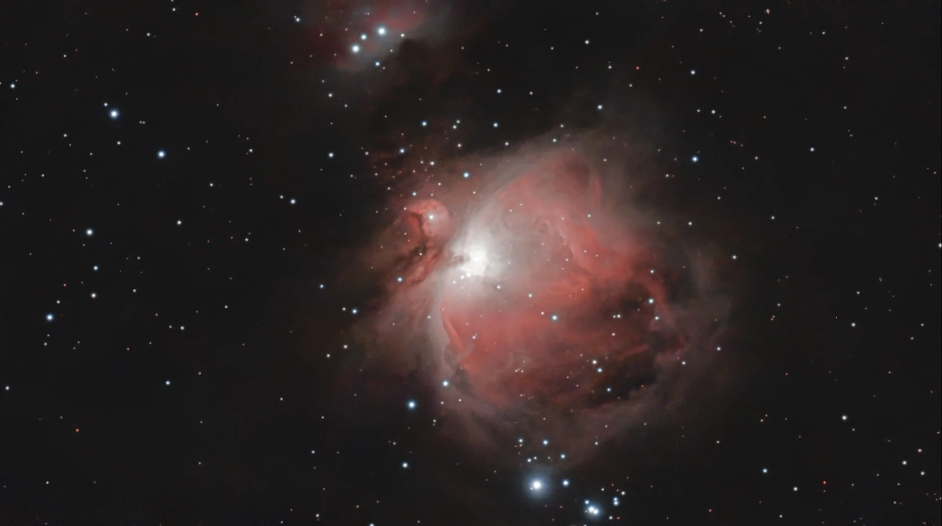 Orion Nebula taken over two nights  mega stacked