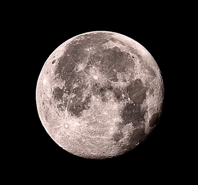 Moon captured on the walk in to work