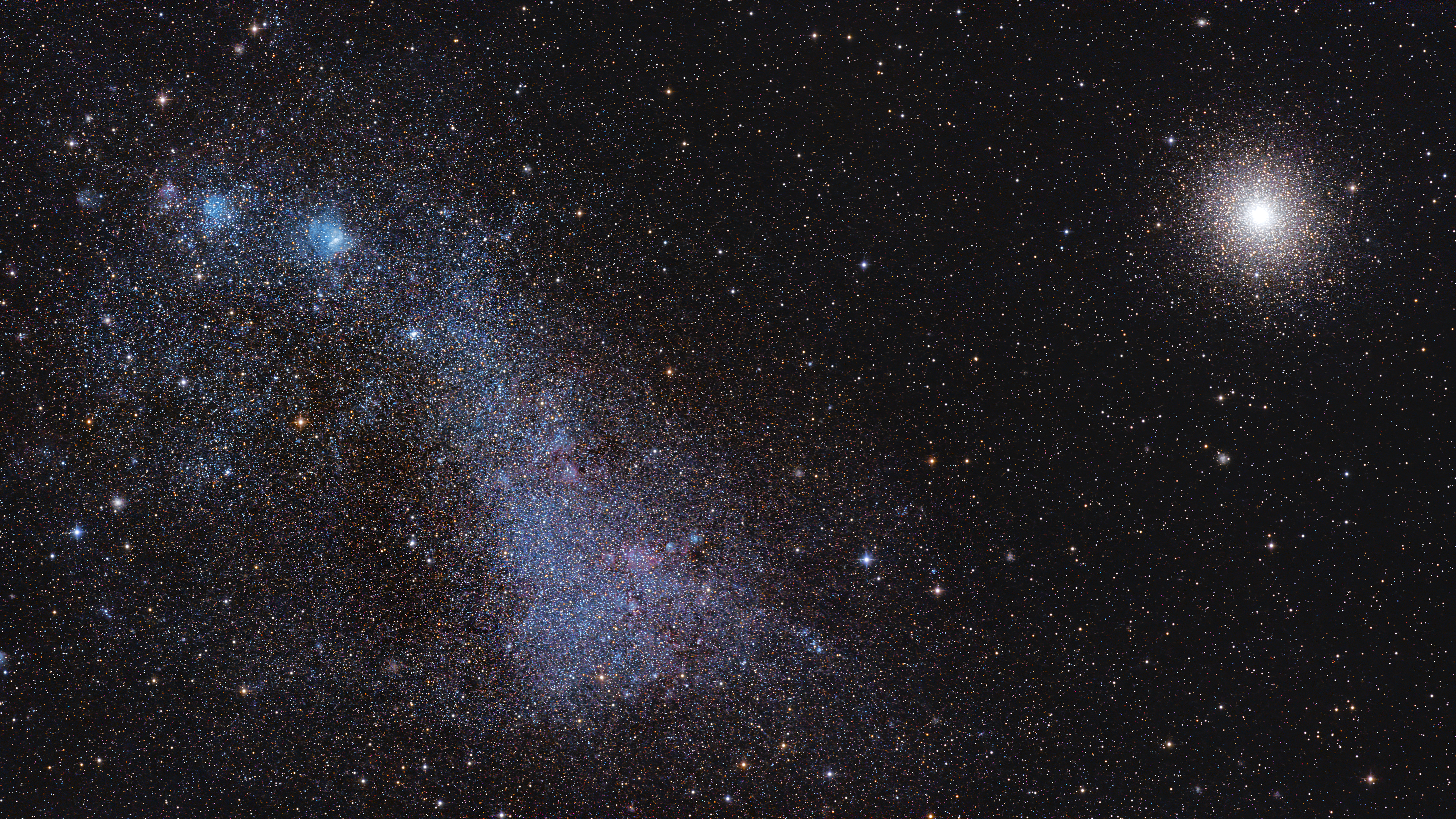 Small Magellanic Cloud (NGC 292) and 47-Tuc Mosaic