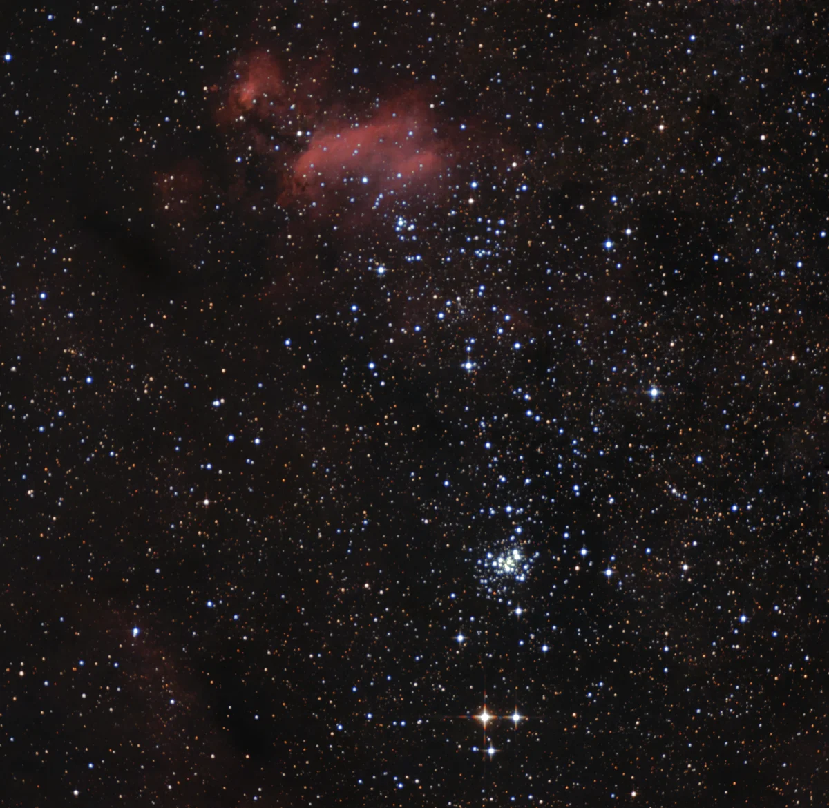 False Comet (C 76) & Prawn Nebula (IC 4628) Mosaic