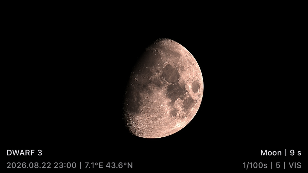 Moon from French Riviera