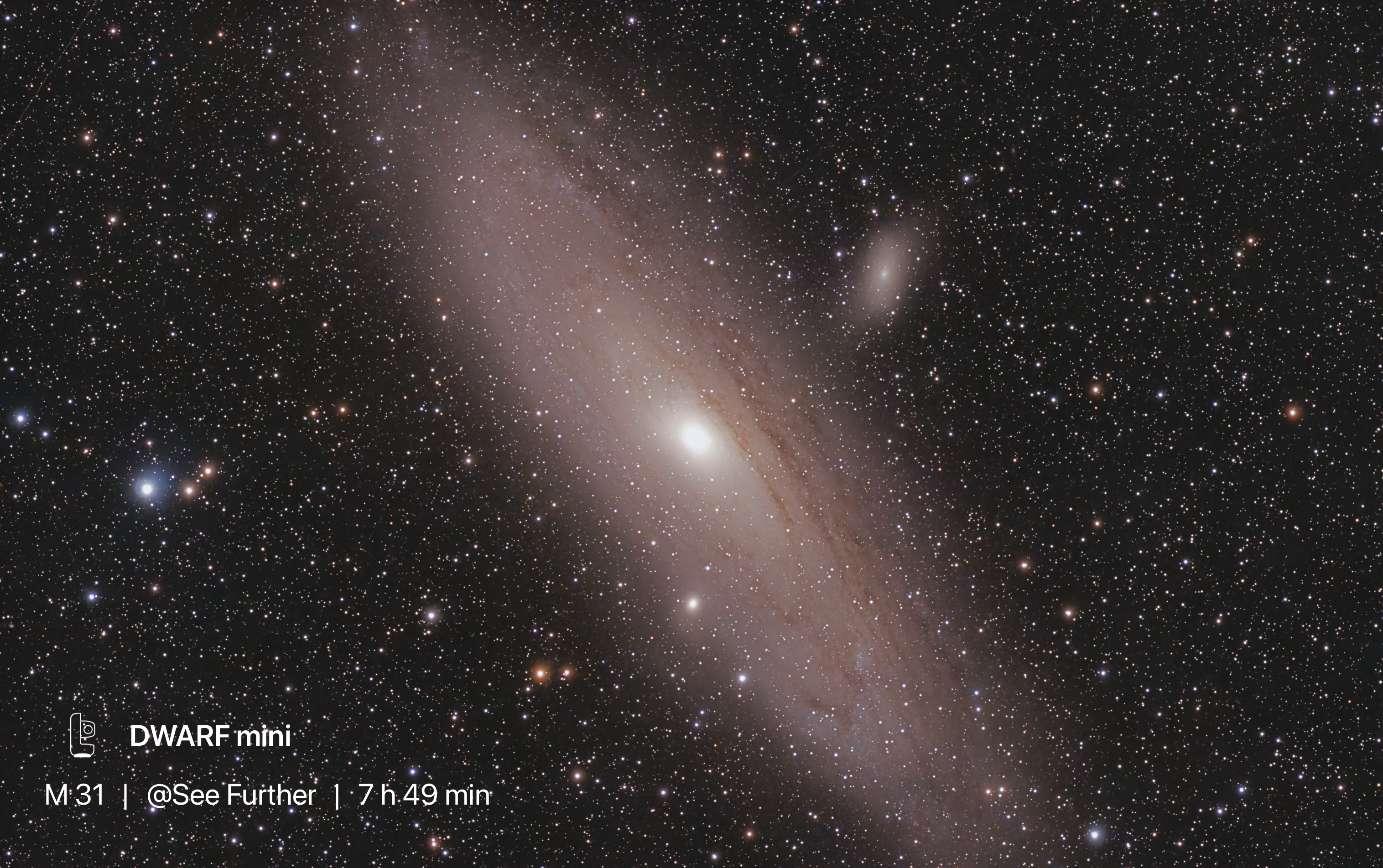 Andromeda Galaxy says a huge hello (moonless)