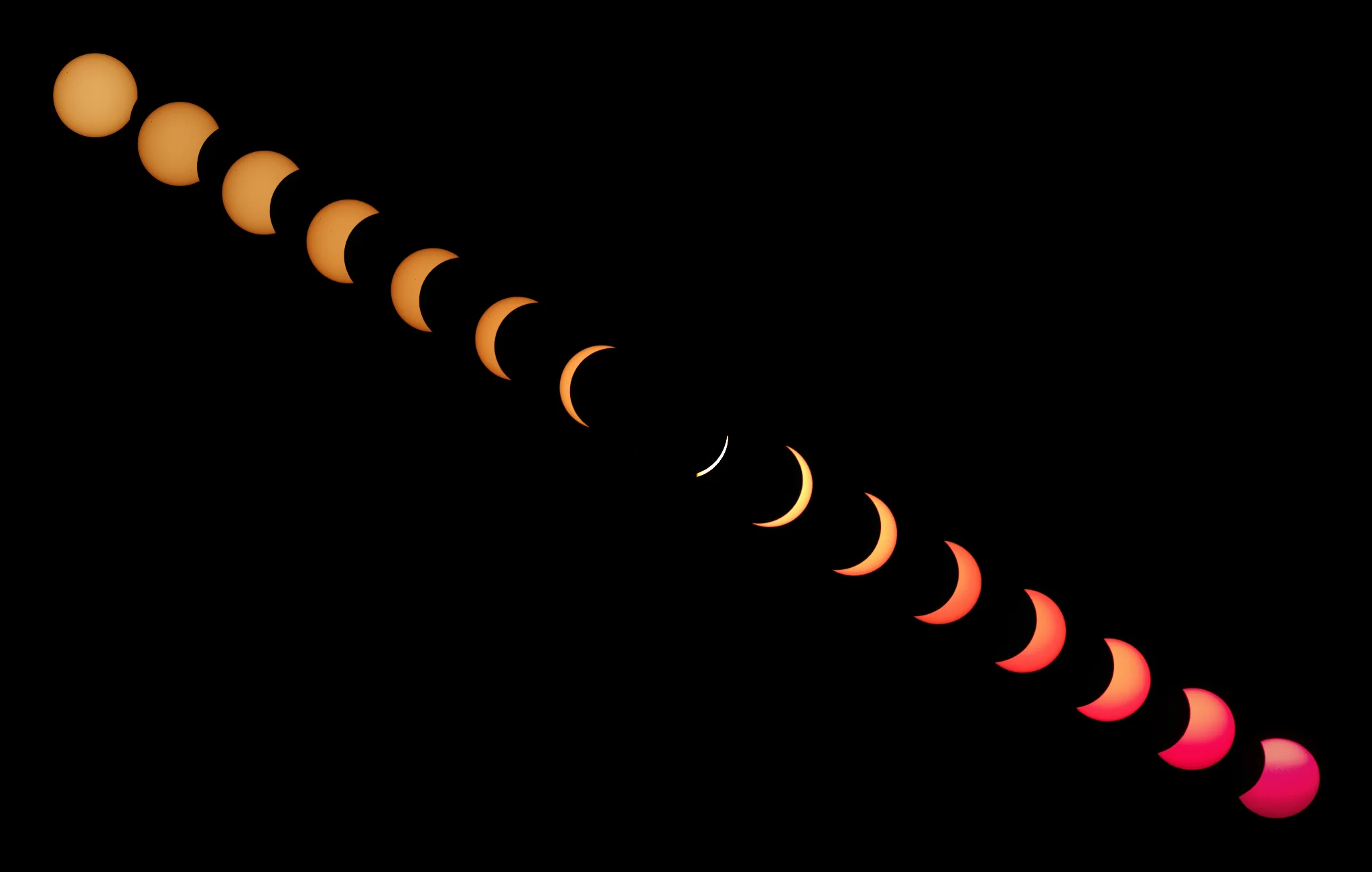 Solar eclipse in Spain