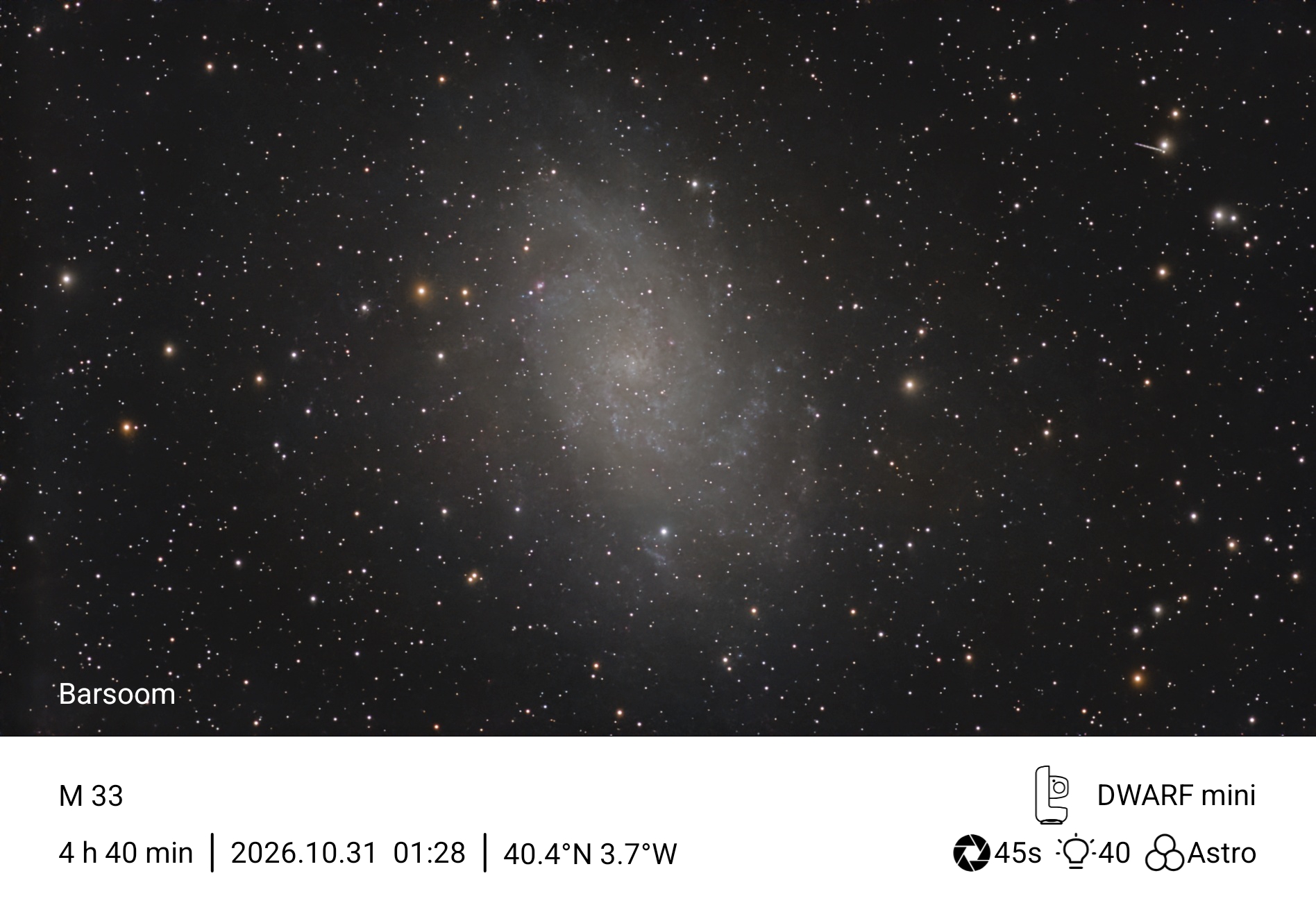 M33 galaxy