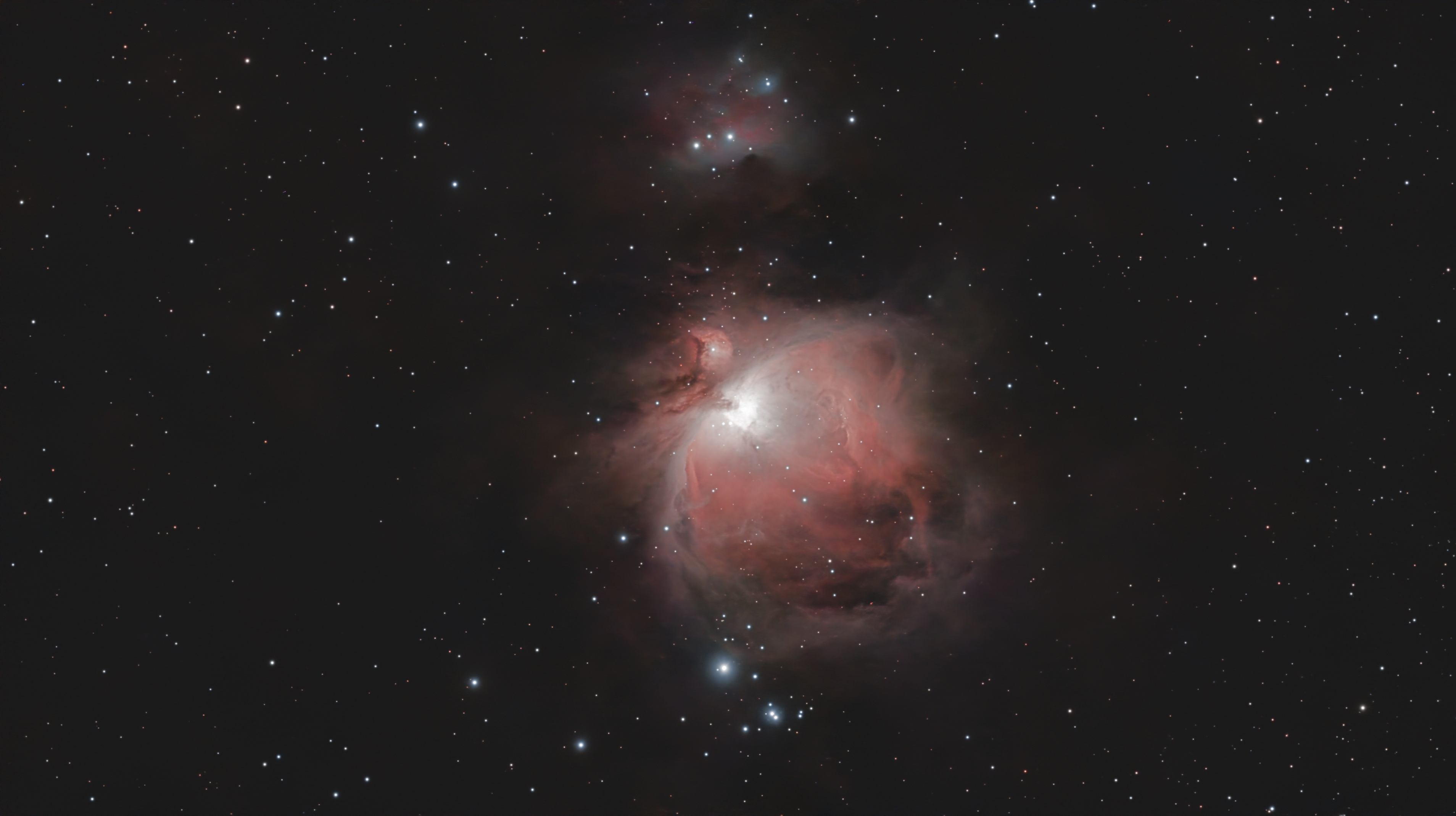 Orion Nebula (M42) and Running Man Nebula (NGC 197