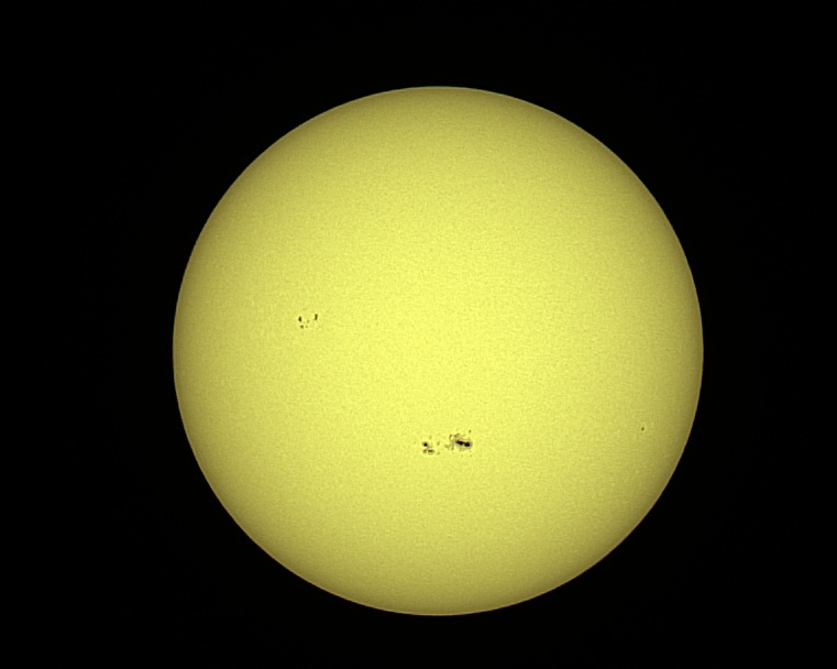 Sun, midday in October.