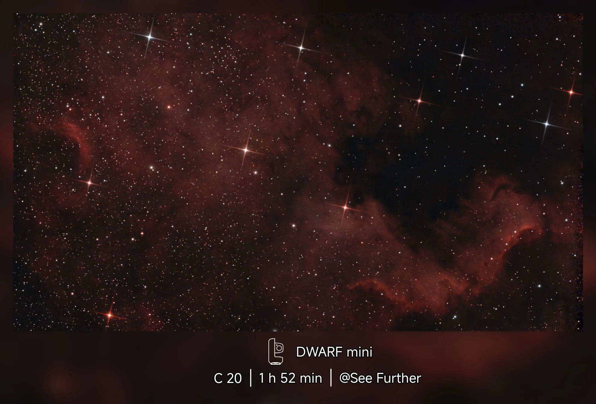 C 20 Nebulosa Norte Americana.