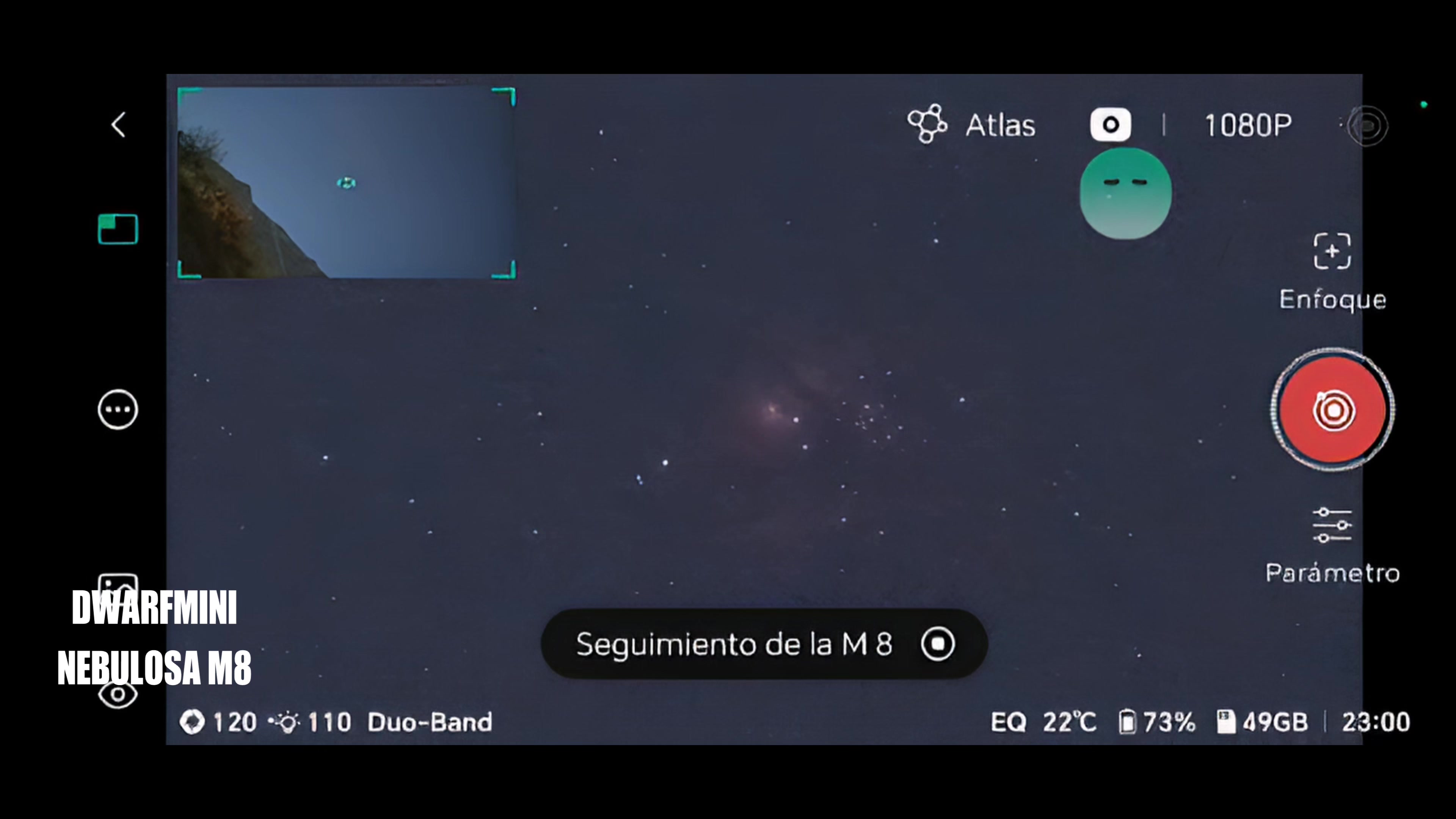 DWARF MINI: M8 ON LIVE VIDEO