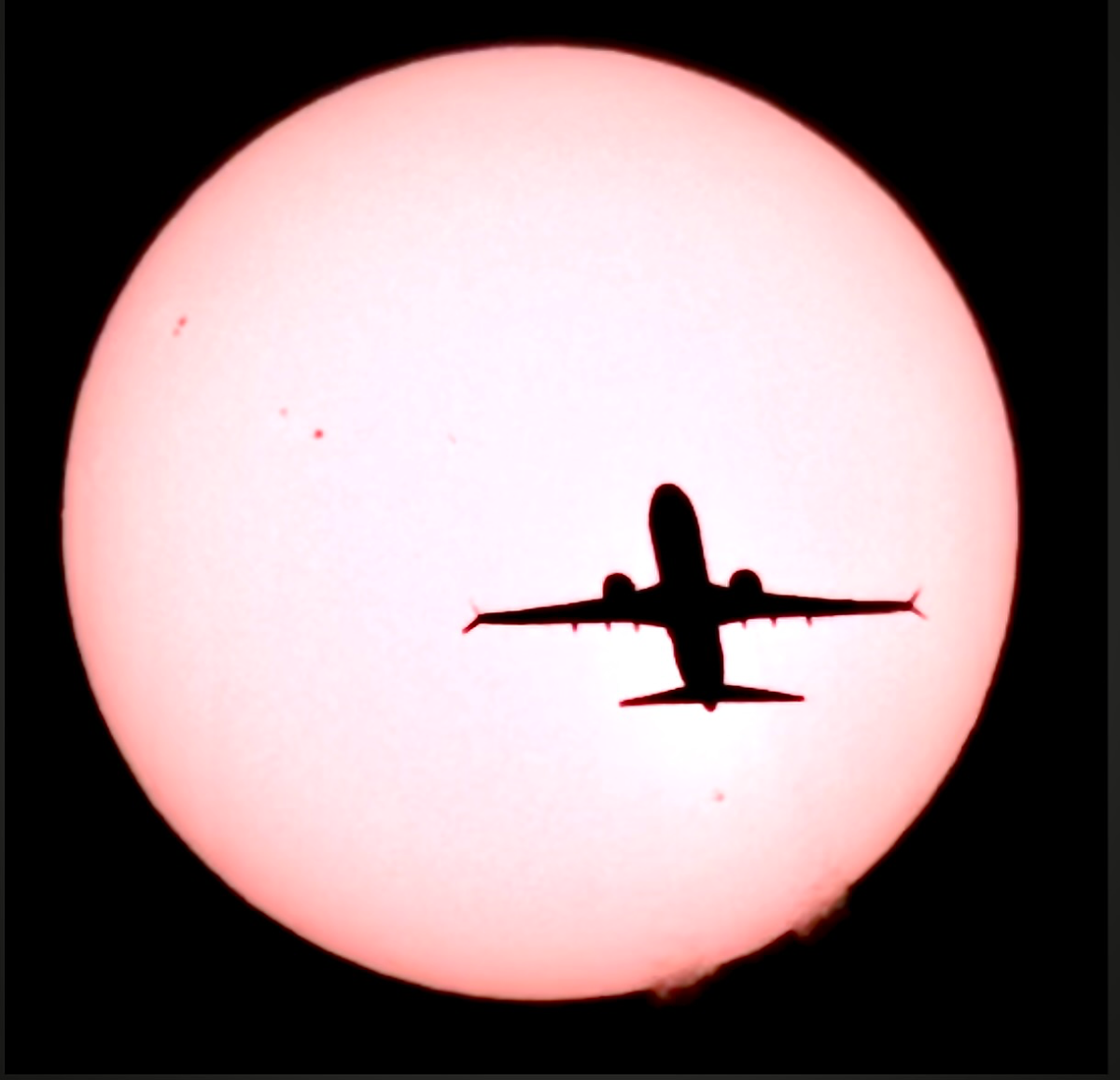 Caught this when doing a timelapse of the eclipse