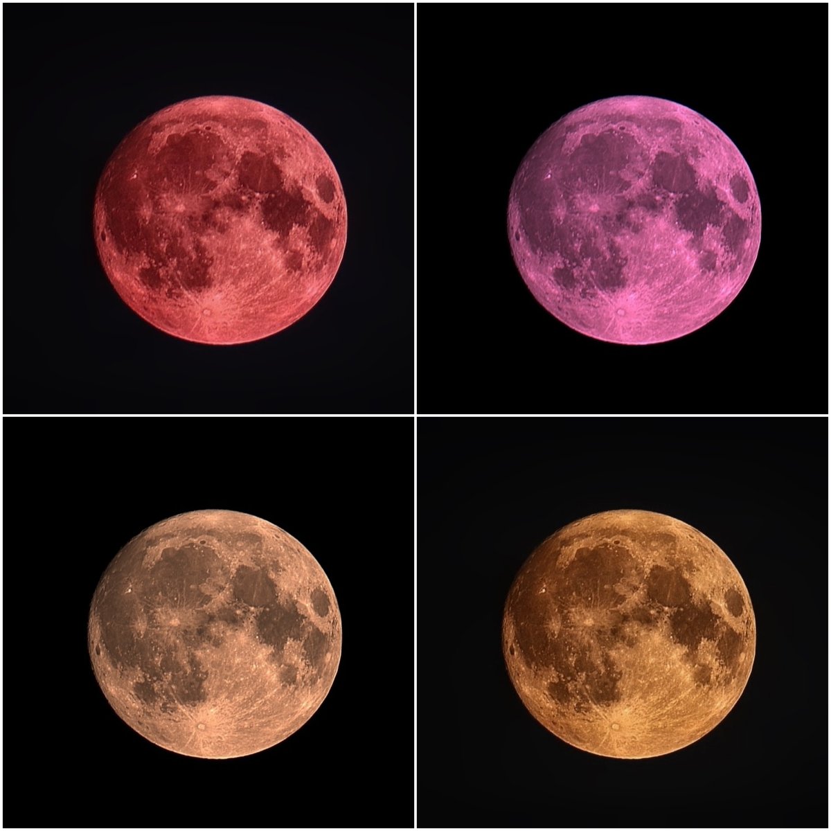 Full Buck Moon collage