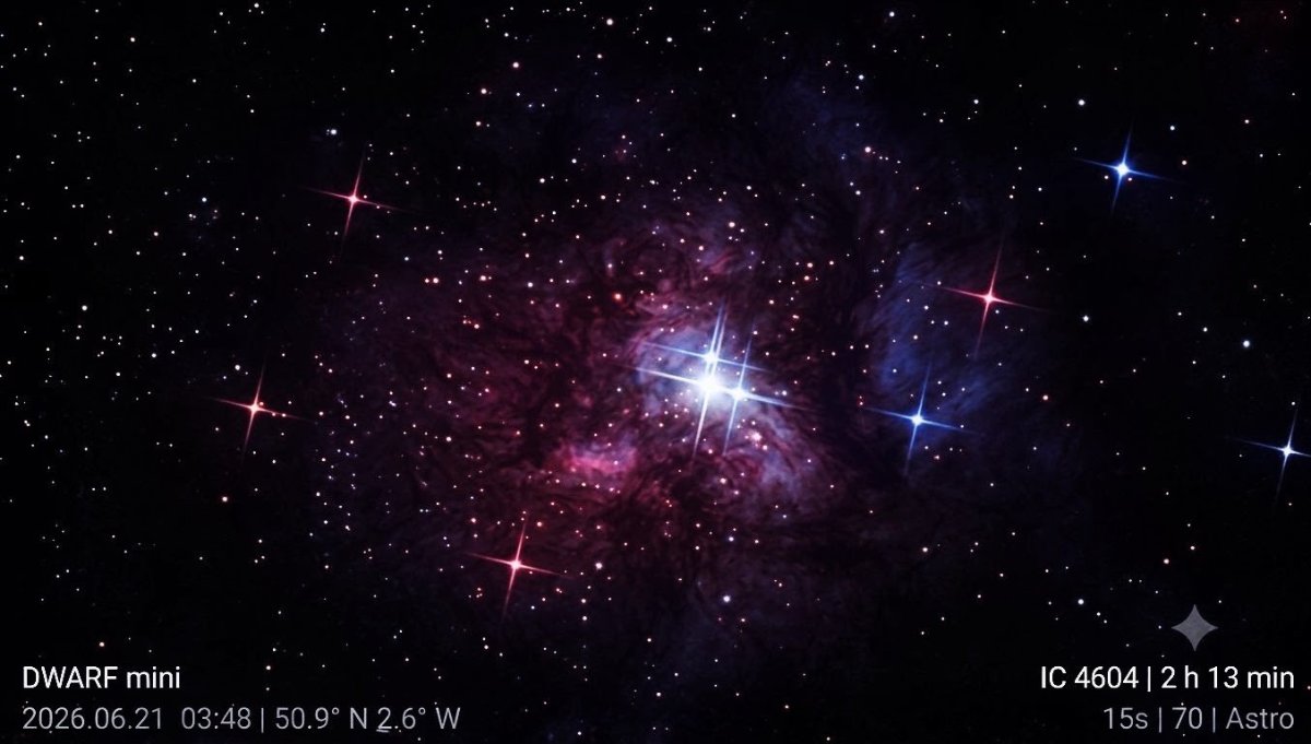 IC4604 part of the Rho Ophiuchi Nebula.